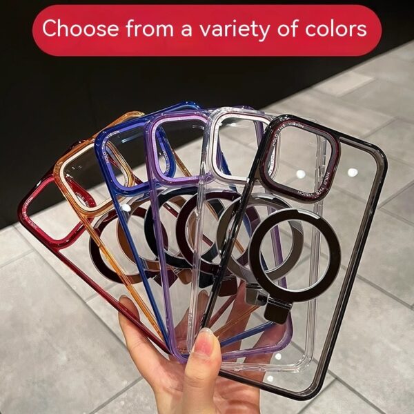 Transparent Magnetic Mobile Phone Protective Case - Image 7