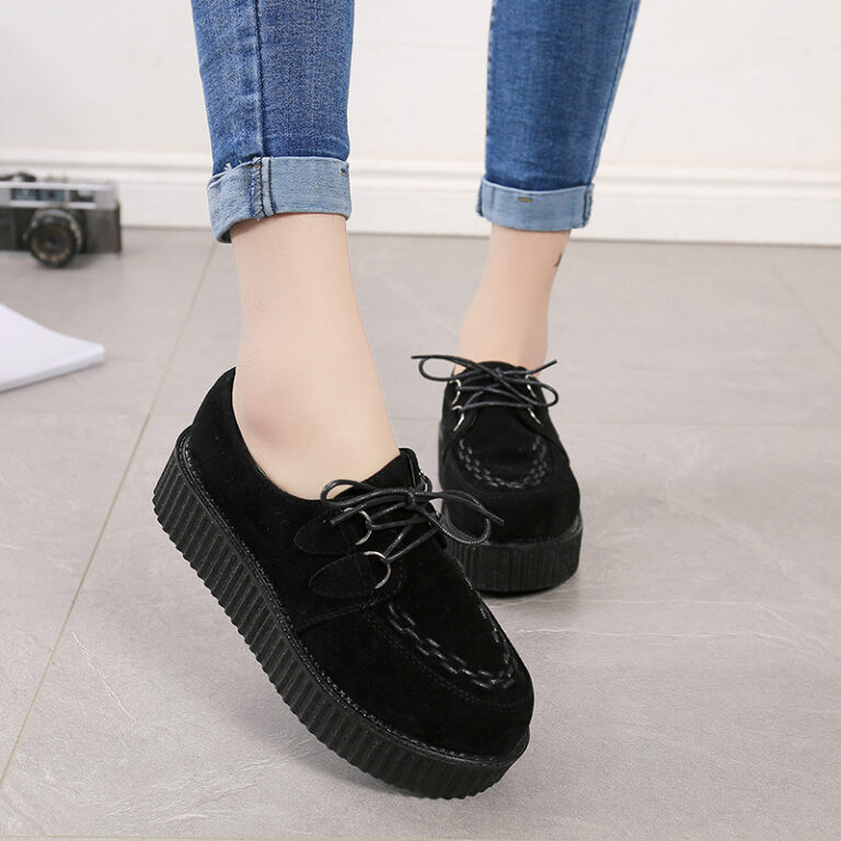 Harajuku British Style Retro Platform Shoes For Spring - Image 2