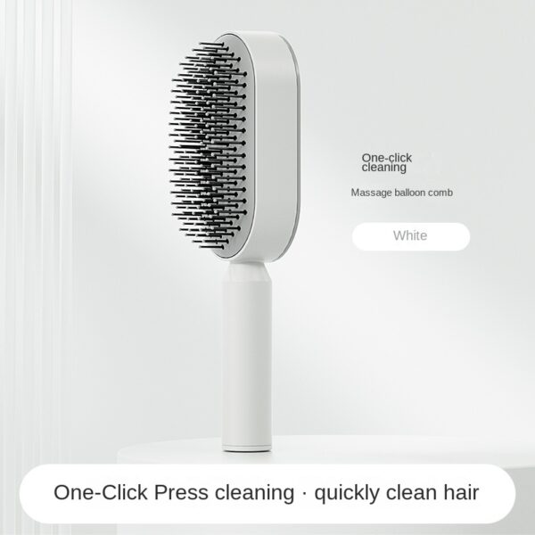 Women Fashion 3D Hair Growth Comb Hairbrush Self-Cleaning Hair Brush  Self Cleaning Hair Brush For Women Massage Scalp Promote Blood Circulation Anti Hair Loss - Image 6