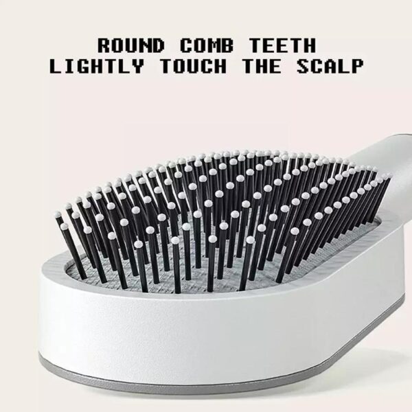 Women Fashion 3D Hair Growth Comb Hairbrush Self-Cleaning Hair Brush  Self Cleaning Hair Brush For Women Massage Scalp Promote Blood Circulation Anti Hair Loss - Image 7