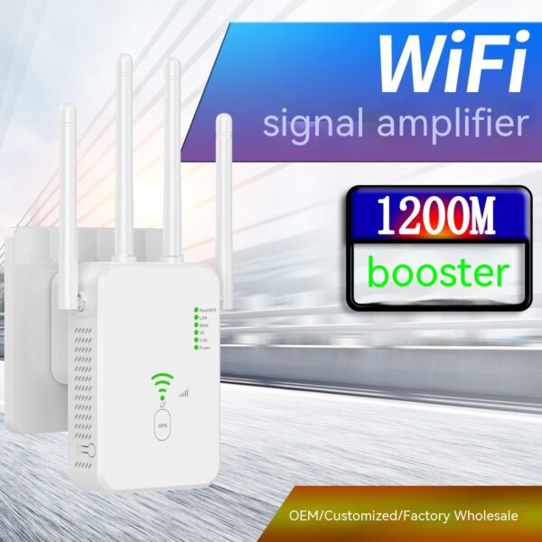 Dual-band Repeater Wireless Router Network Signal Amplifier