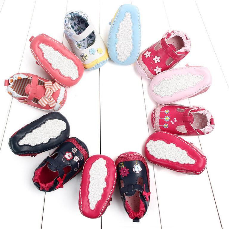 Rubber soled non-slip toddler shoes