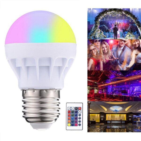 Colorful led bulb light rgb 3w bulb full color bulb - Image 5