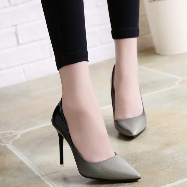 High heels stiletto single shoes gradient color - Image 3