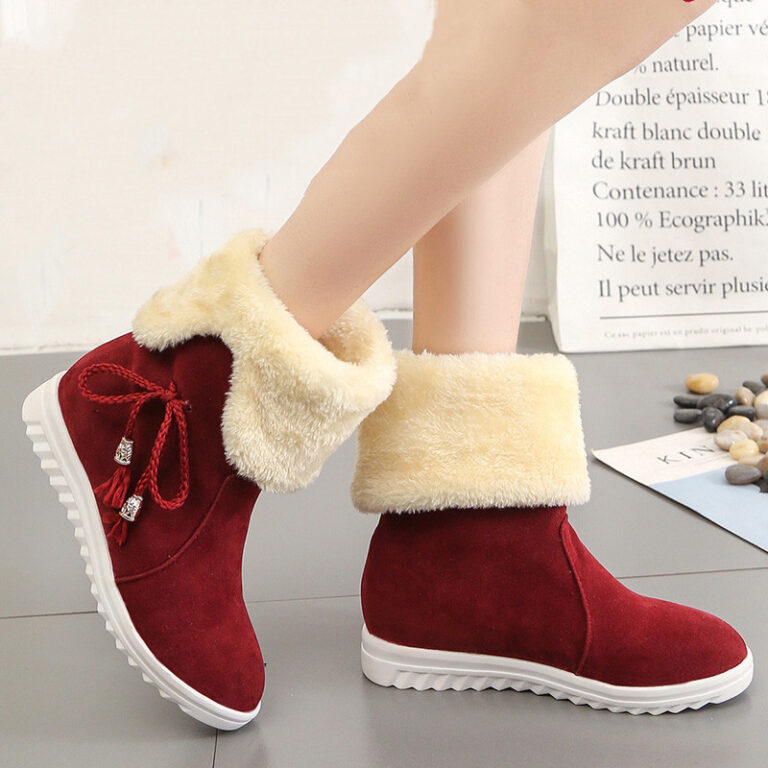 Two-wear cotton shoes with fleece to keep warm - Image 2