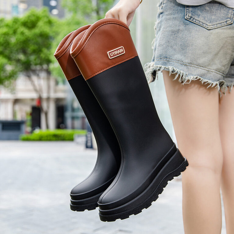 New High Tube Stylish Rain Boots Outdoor Waterproof - Image 9