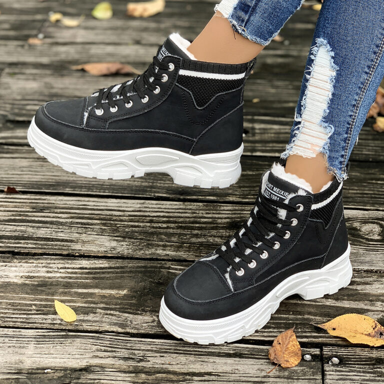 Women's Fleece Ined Warm Rubber Ankle Boots - Image 2