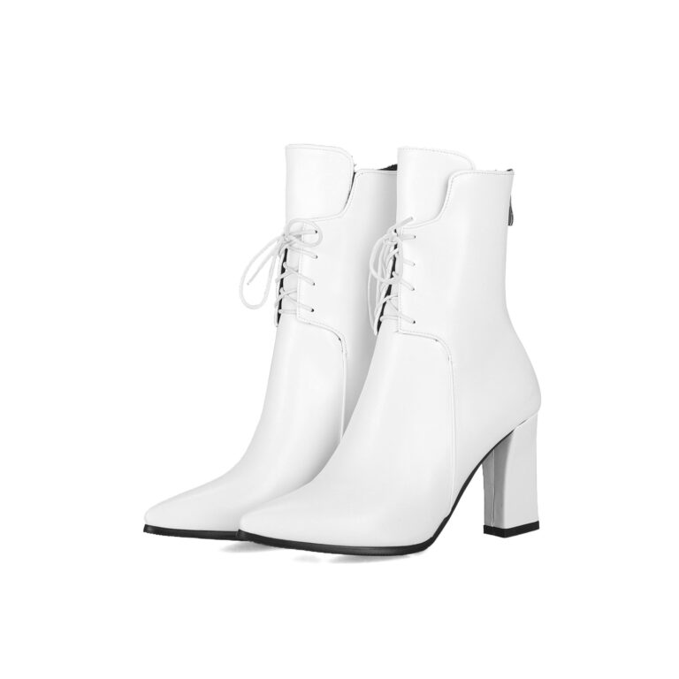 Thick High Heel Pointed Toe Women's Boots - Image 2