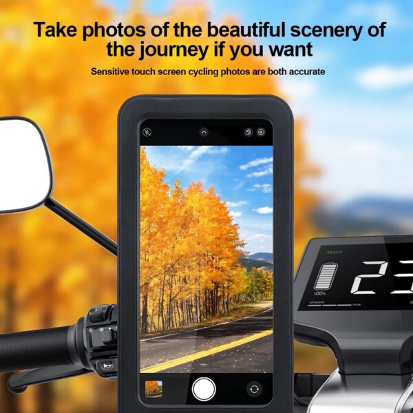 Waterproof Motorcycle Bike Mobile Phone Holder Magnetic Universal Bicycle GPS 360 Degree Swivel Adjustable Motorcycle Cellphone Holder - Image 3