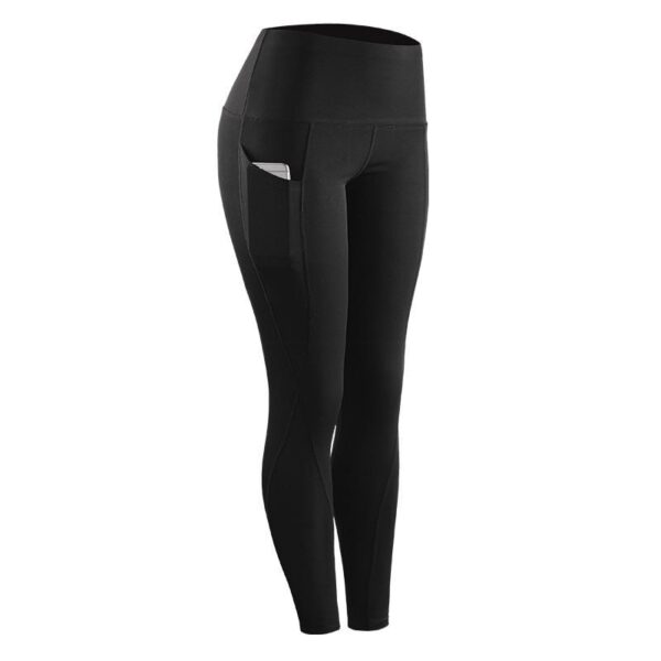 Women Compression Skinny Fitness Leggings Women Stretch Sportswear Casual Leggings Pants with Pocket - Image 7