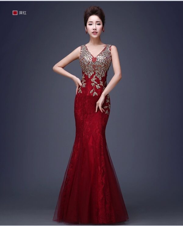 Fish Tail Banquet Evening Dress - Image 8