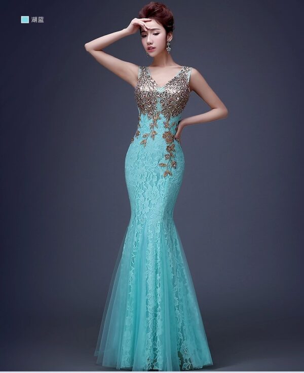 Fish Tail Banquet Evening Dress - Image 7