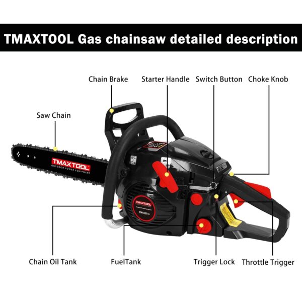 Powerful 20 Inch Gas Chainsaw - Image 3