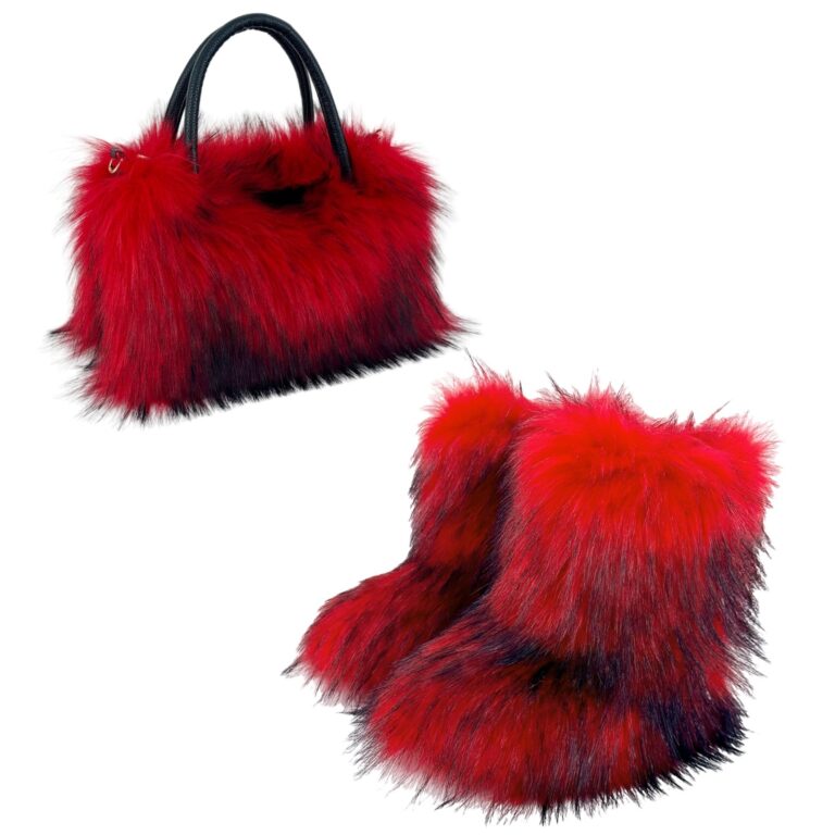 All-match High-texture Raccoon Fur Handbag - Image 9