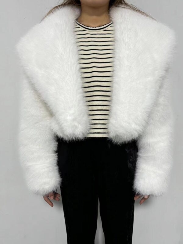 Fur Coat Women's Long Sleeve - Image 3