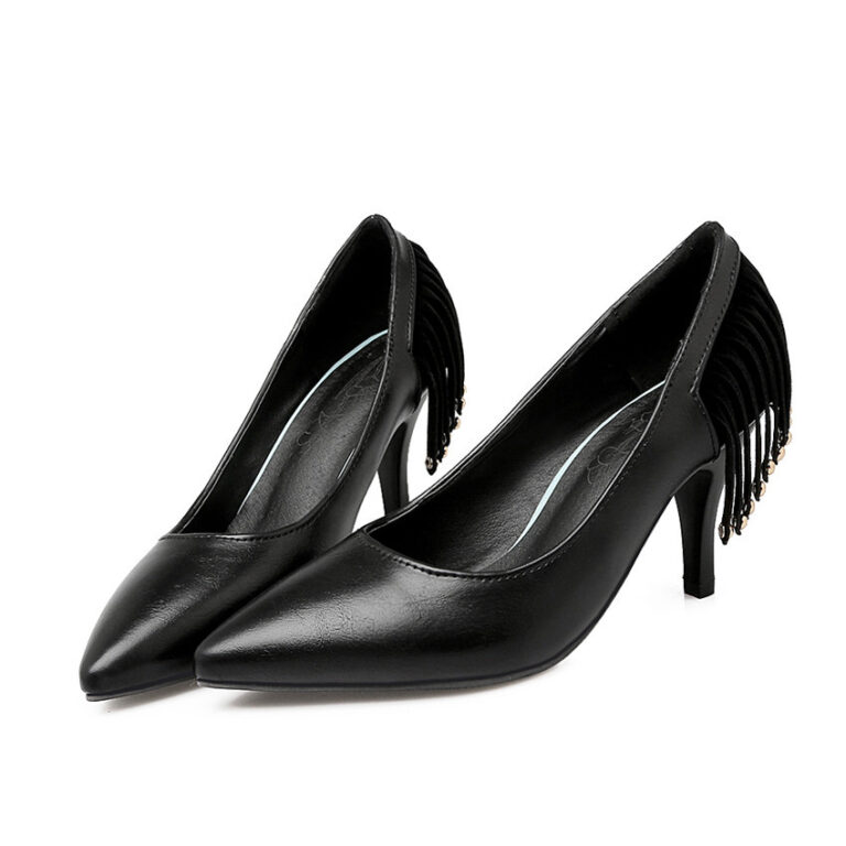 Tassel rivet high heel shoes - Image 4