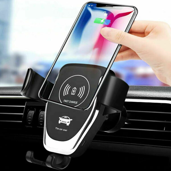 10W QI Wireless Fast Car Charger Mount Holder Stand Automatic Clamping Charging - Image 4