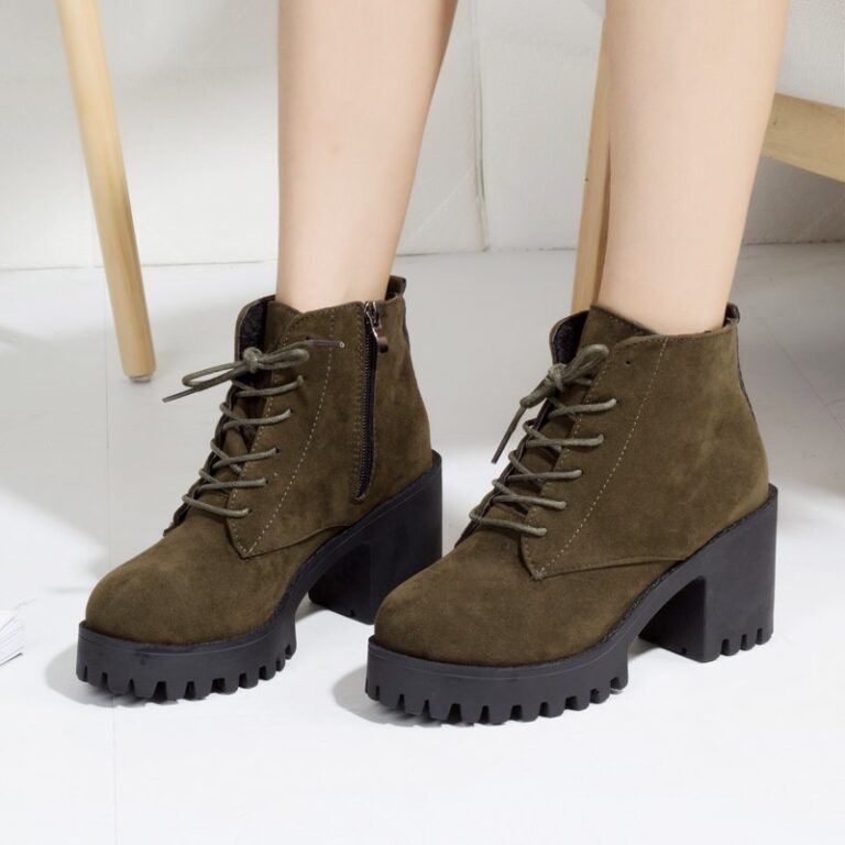 Autumn And Winter British Style Women's Shoes With Thick Heel Ankle Boots - Image 2