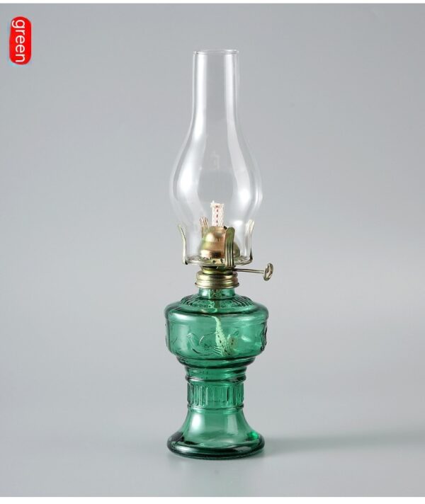 Retro Vintage Glass Kerosene Lamp - Image 4