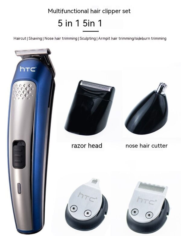 Five-in-one Hair Clipper Suit Washable Full-body Multifunctional Electric Clipper Set - Image 6