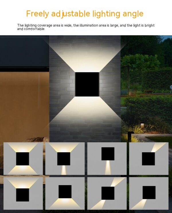 Double headed wall light LED outdoor moisture-proof courtyard - Image 3