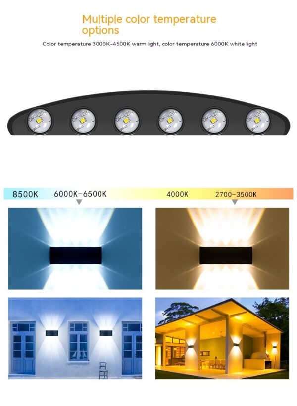 Double headed wall light LED outdoor moisture-proof courtyard - Image 5