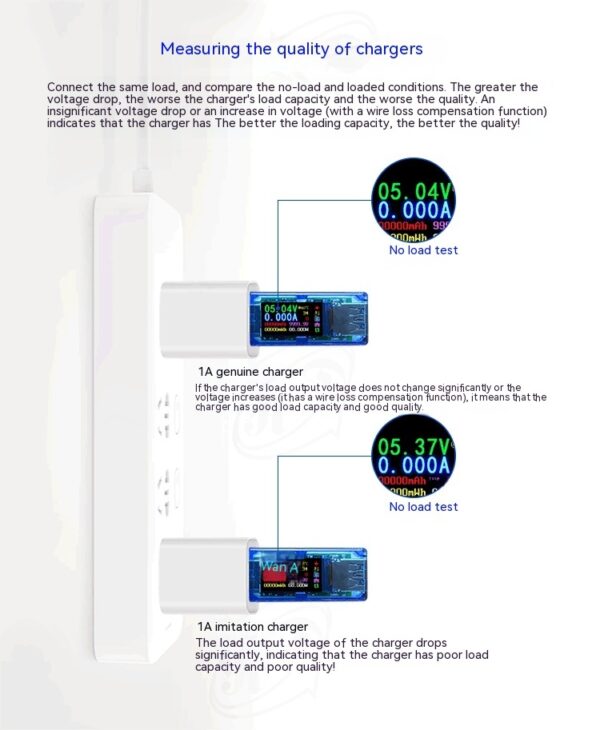 AT34 Digital Voltmeter USB Charger Detection Instrument - Image 3