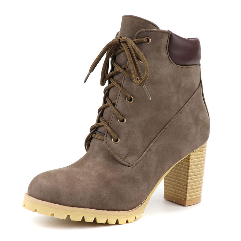 Foreign trade style front lace-up ankle boots - Image 8