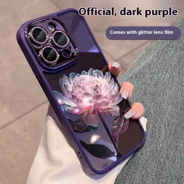 Epiphyllum Suitable Phone Case Pack With Glitter Lens Protector