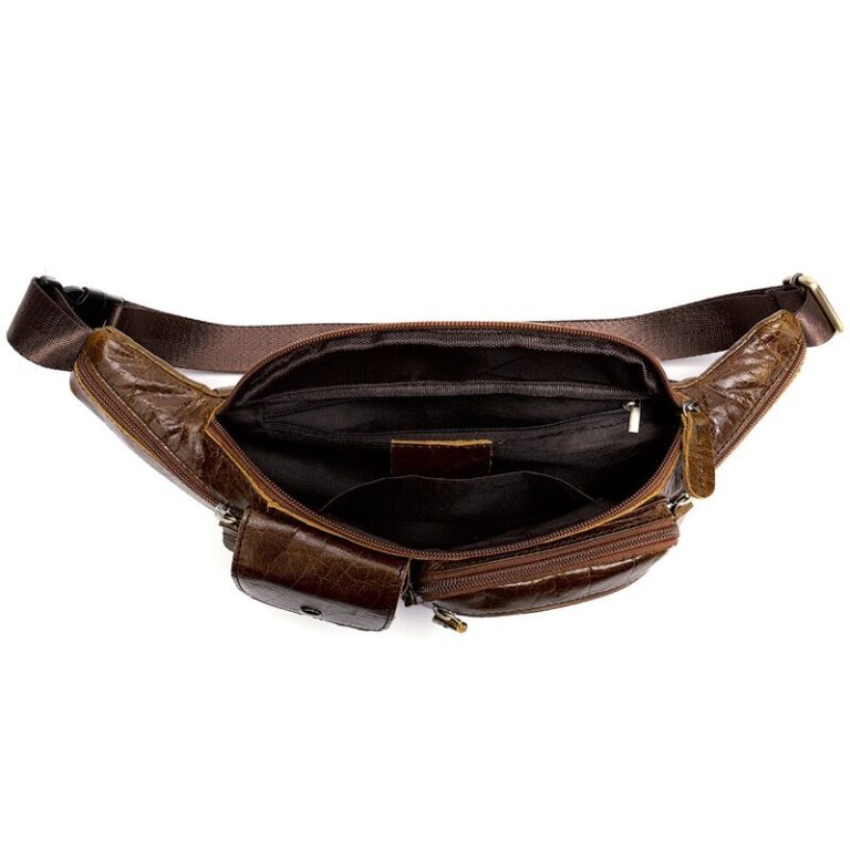 Leather Retro First Layer Cowhide Wear Belt Phone Belt Bag - Image 6