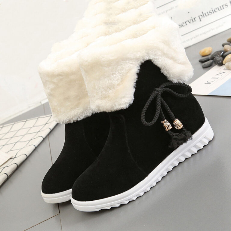 Two-wear cotton shoes with fleece to keep warm - Image 6