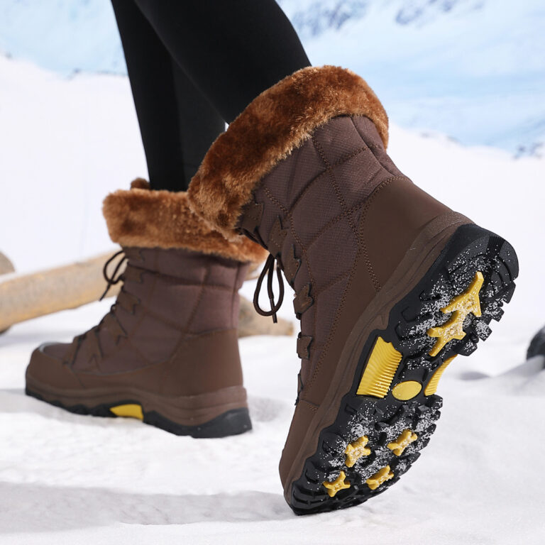 Waterproof And Cold-proof Long Boots Female Outdoor Plus Fluff Thickened - Image 3