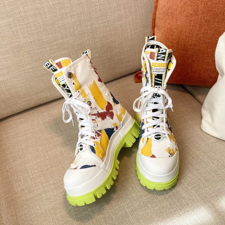 Canvas graffiti boots - Image 7