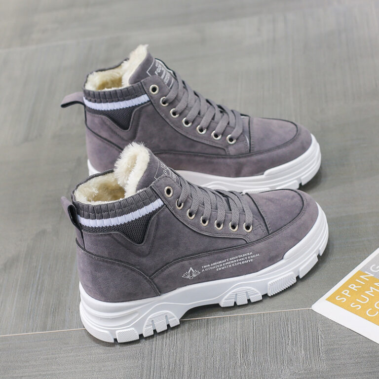 Ladies Casual Shoes Lace-up Fashion Sneakers Platform Snow Boots Winter Women Boots Warm Plush Women's Shoes - Image 5