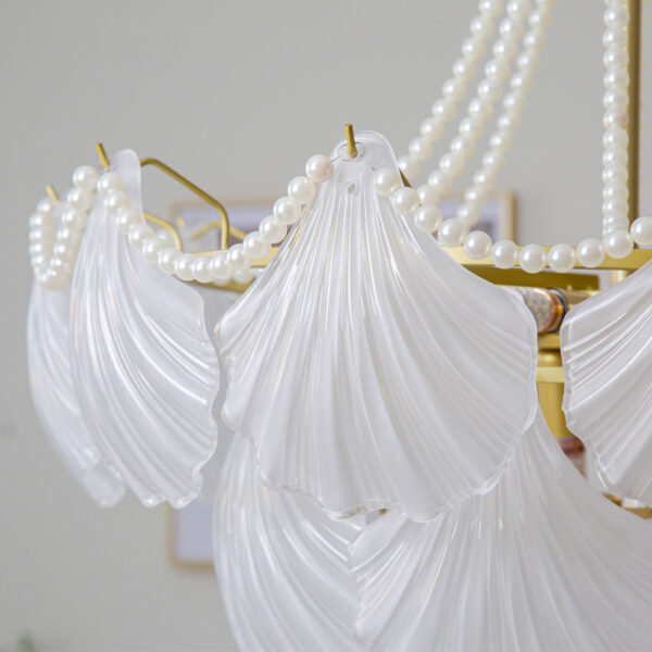 Luxury Pearl Shell Glass Living Room Pendant Lamp - Image 8