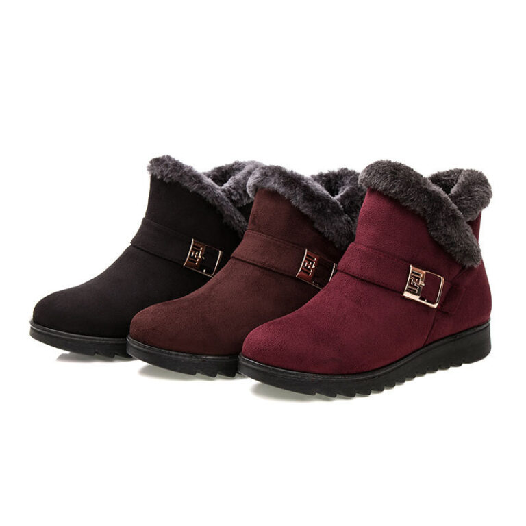 Plus size warm cotton boots