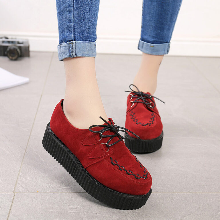 Harajuku British Style Retro Platform Shoes For Spring - Image 7