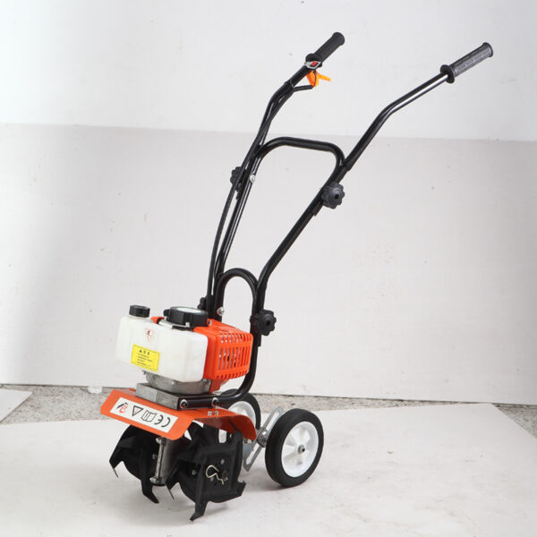 Multifunctional Small Ripper Micro Tiller Gasoline Lawn Mower - Image 4