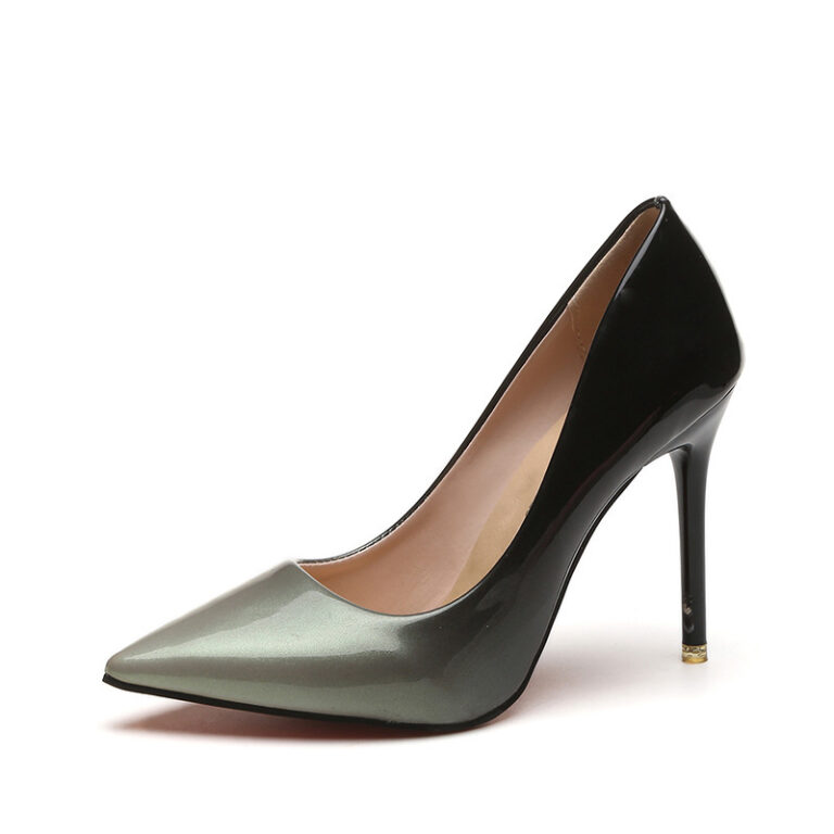 High heels stiletto single shoes gradient color - Image 6