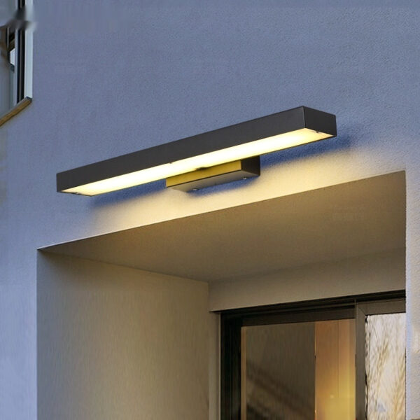 Modern Simple Stainless Steel Outdoor Villa Courtyard Waterproof Entrance Induction Lamp - Image 2