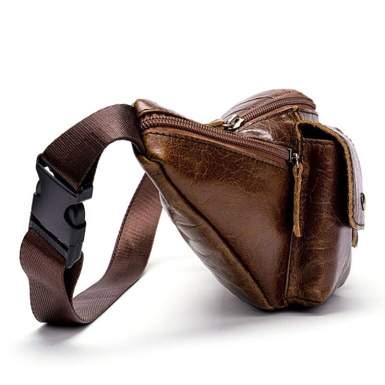 Leather Retro First Layer Cowhide Wear Belt Phone Belt Bag - Image 5