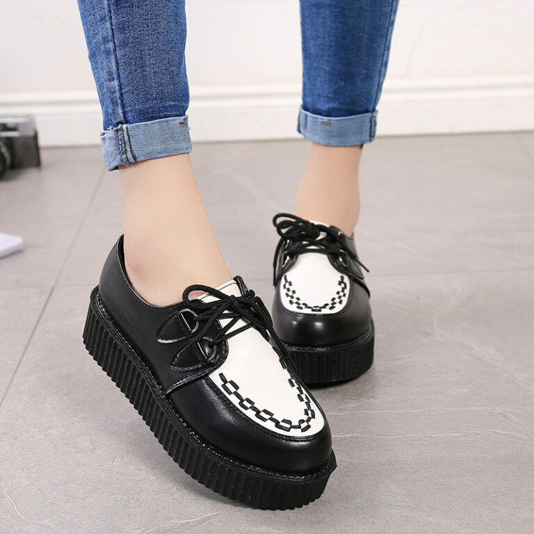 Harajuku British Style Retro Platform Shoes For Spring - Image 5