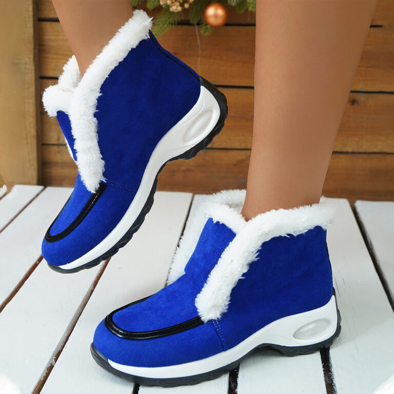 Women's Plus Velvet Snow Boots Sole Air Cushion Decoration - Image 6