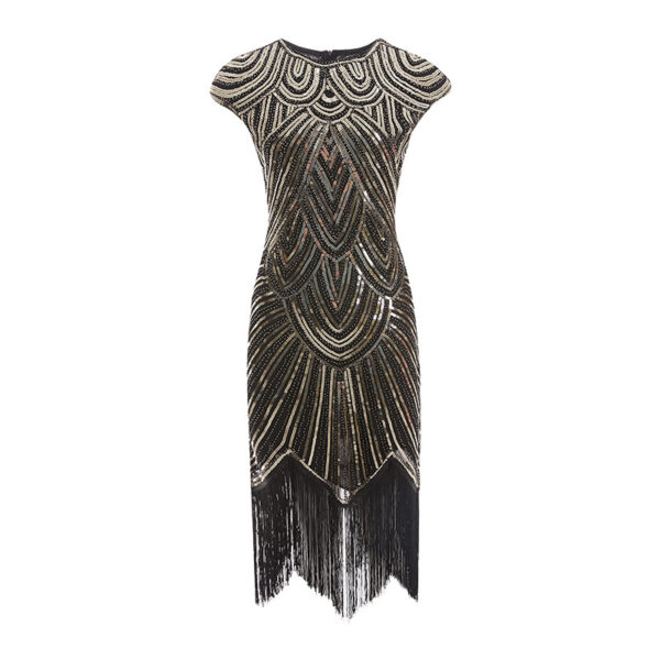 Fringed braid sequin dress - Image 3