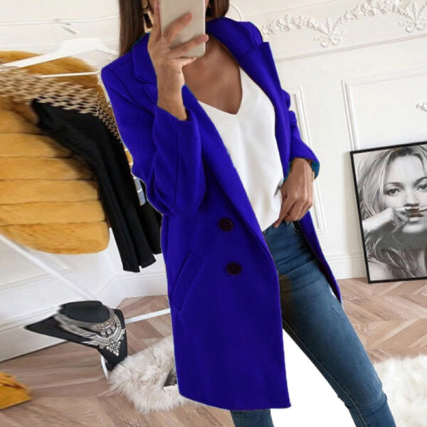 Medium Long Wool Coat - Image 5