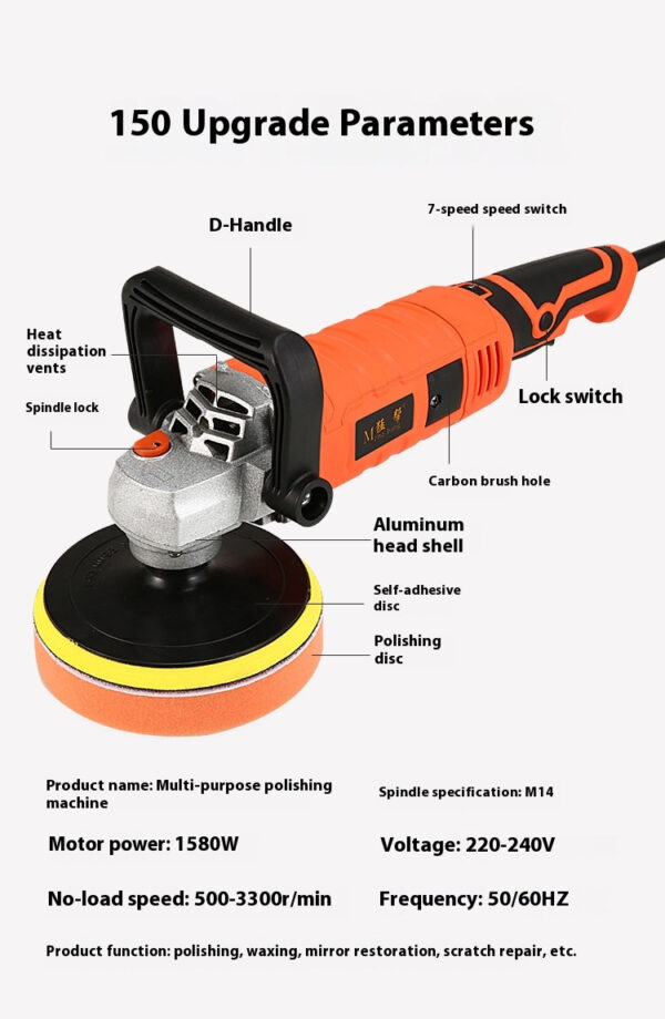 Car Polishing Machine Electric Small Household Floor Scratch Repair Seal - Image 3