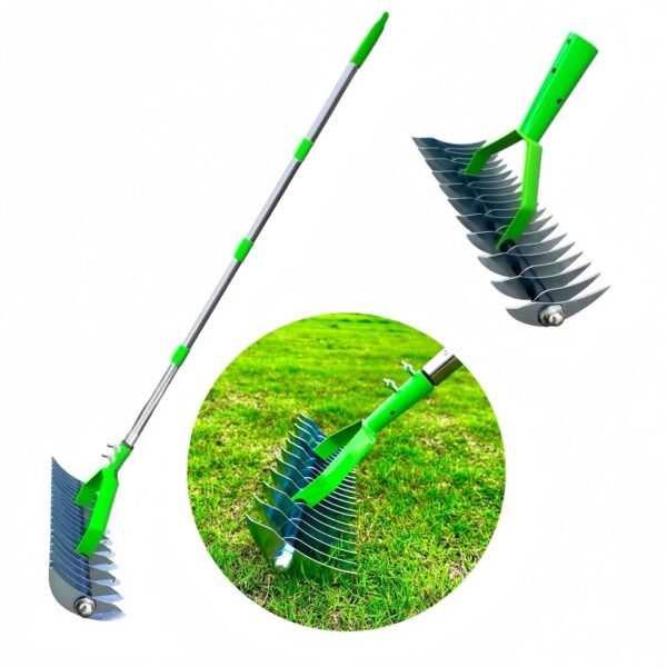 Gardening Tools Lawn Hay Rake Garden Deciduous Rake Soil Ripper Garden Soil Rake - Image 5