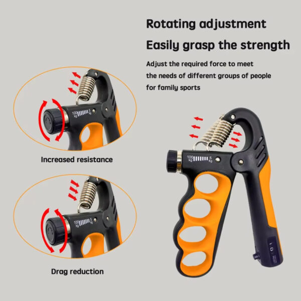 5-100kg Hand Grip Muscle Strengthener Trainer Adjustable Hands Gripper Strength Wrist Weights Expander Gym Exercise Accessories - Image 4