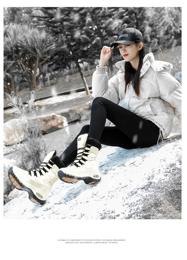 Plush high-top snow boots - Image 7