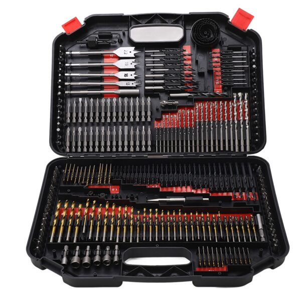 246PCS Multifunctional Combination Drill Bit Screw Bits Set Kit with Black Plastic Box - Image 7